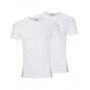 Lote de 2 camisetas con cuello redondo Athena orgánico (Blanco)